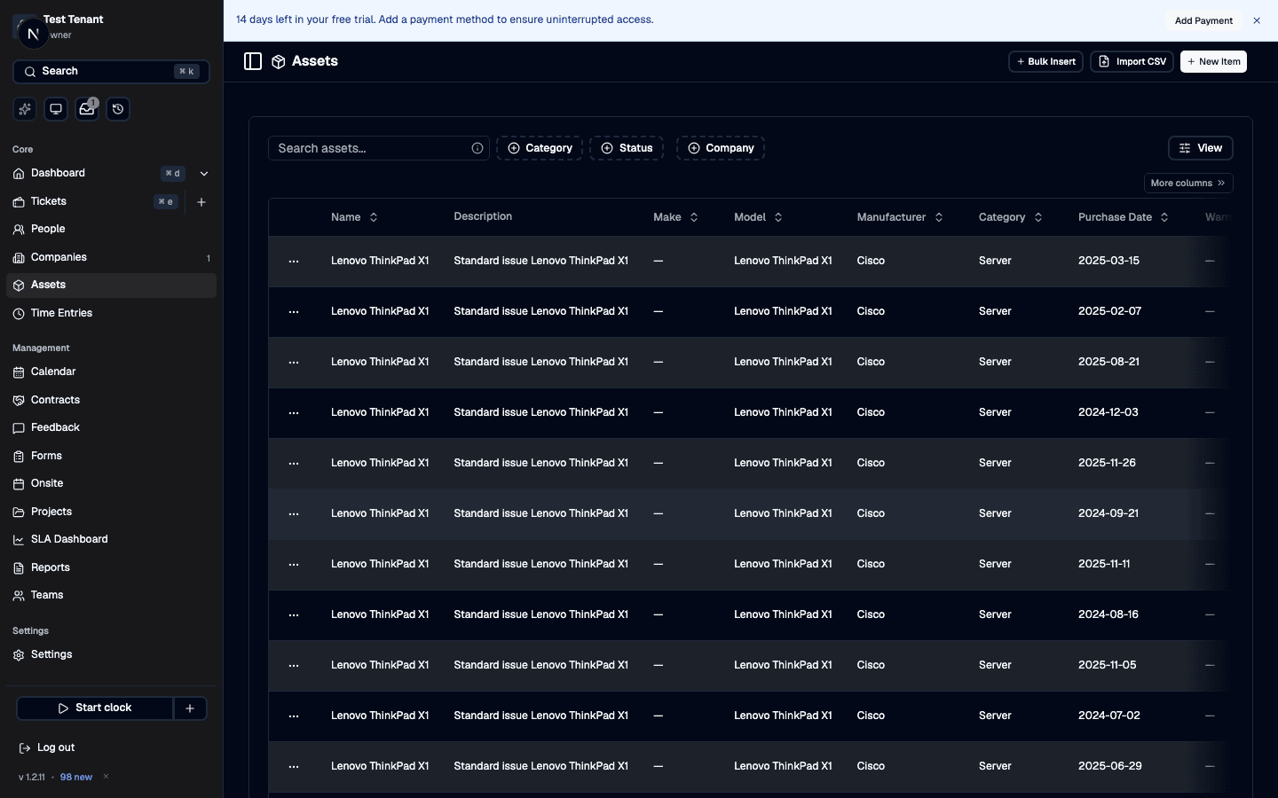 IT Asset Management in Core