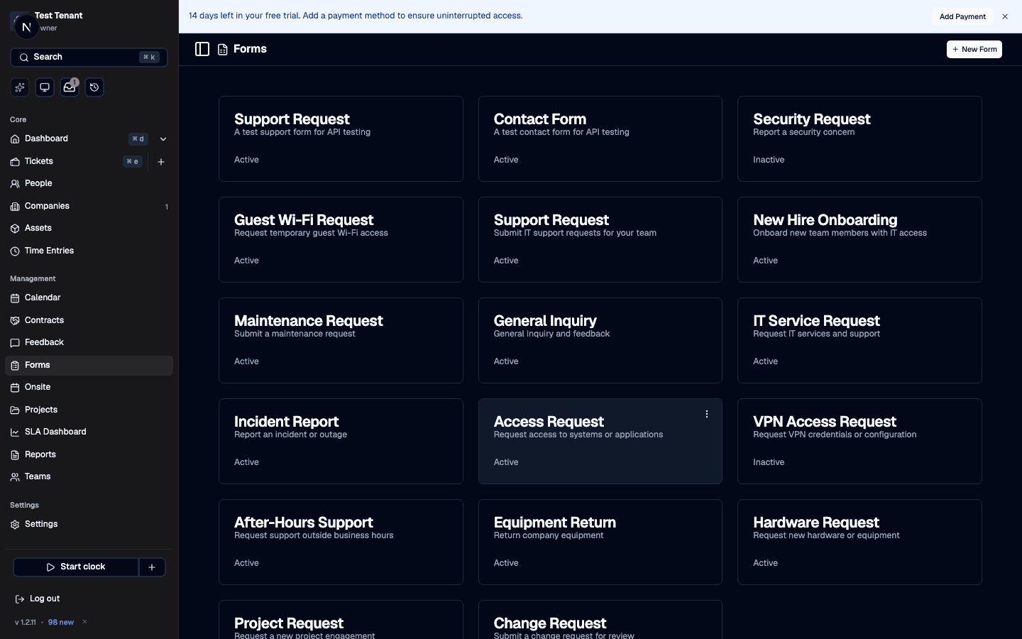 Form Builder & Workflows in Core