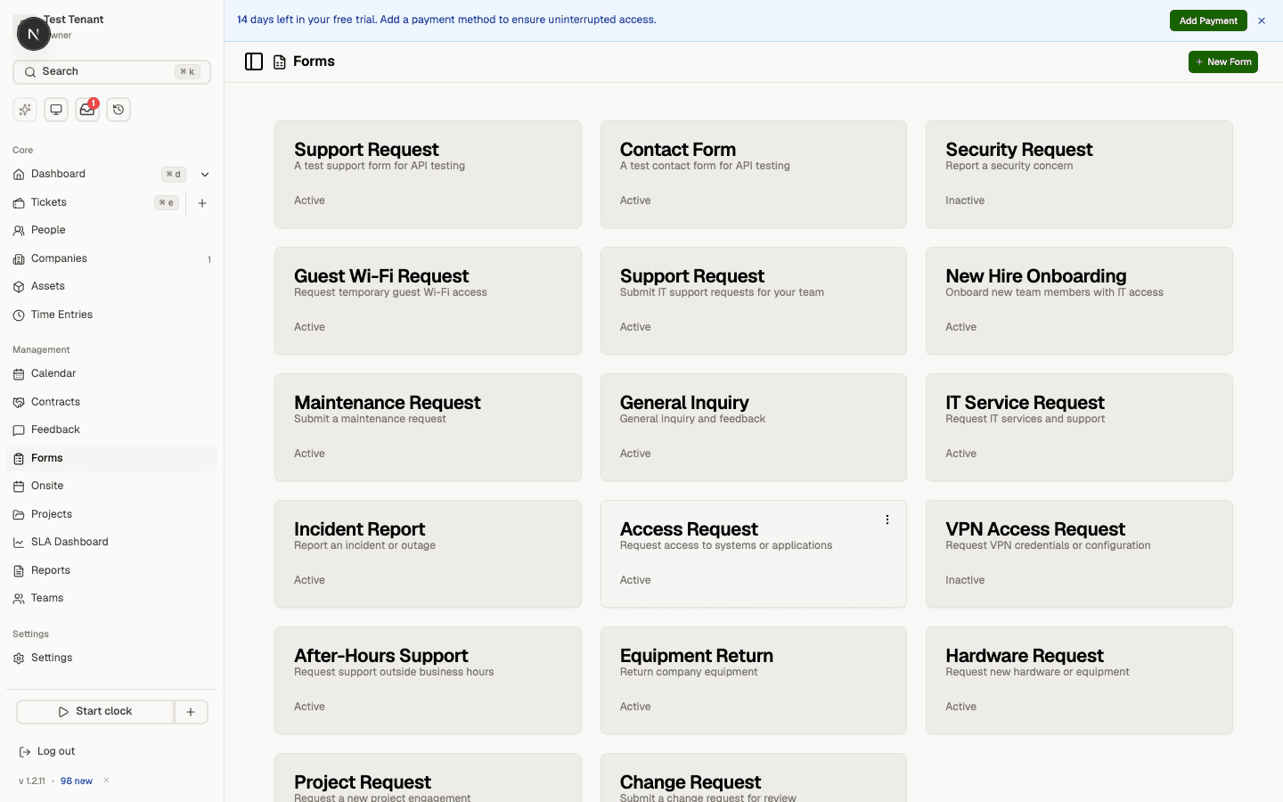 Form Builder & Workflows in Core